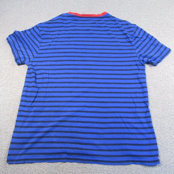 Polo Ralph Lauren Men's T-Shirt Large Blue Striped Navy Reserve RL-93 Pocket Tee - Picture 7 of 10